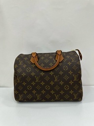 👜LV Louis Vuitton Speedy 30 without strap Code of year 95 老花Speedy 30 95年編碼 無肩帶款 原始成色