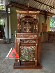 Mimbar masjid minimalis mimbar masjid mimbar masjid kubah jati mimbar masjid kayu jati mimbar masjid