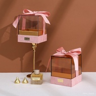 WJ02Transparent Wedding Candies Box Small Acrylic Hand Gift Box Box Perfume Lipstick Gift Box Moon Cake Packaging Box 6K