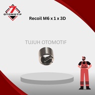 Recoil M6 x 1 x 3D Bolt 10 Stainless SUS 304 Automotive Damaged Thread Repair