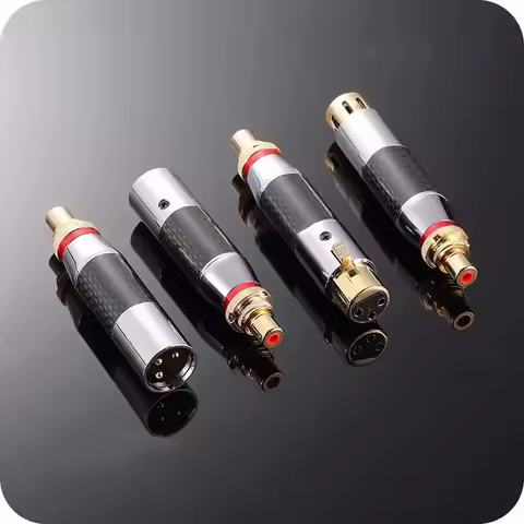 High Fidelity Audio Converter XLR 3 Pin To Jack RCA Female Adapter XLR Connectors Speaker Power Ampl