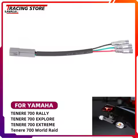 Cable License Plate Light Adapter For Yamaha XSR700 Tracer 7/G Tenere 700 Rally Explore Extreme Worl