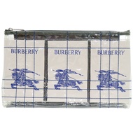 Burberry EKD 乙烯基/帆布淨CLEAR/綠色旅行收納包 0187 [二手] 成色極佳 BURBERRY