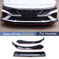 For Hyundai Elantra CN7 New 2023 2024 Front Bumper Lip Splitter Spoiler Diffuserr Detachable Protect