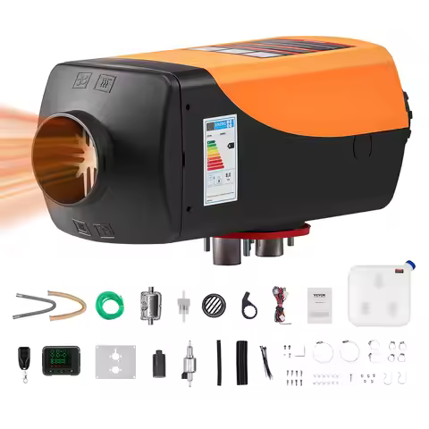 SucceBuy 8KW Diesel Air Heater 12V Diesel Heater with Remote Control 10L Fuel Tank Diesel Parking He