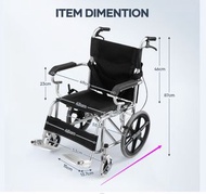 超輕11公斤高碳鋼便攜式可折疊輕便老人手動輪椅  sfjckp Super Lightweight 11kg High Carbon Steel Portable Foldable Lightweig