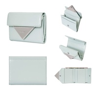 Fennec Wallet Ladies New Tri-fold Wallet Korean Niche Patent Leather Burst Crack Genuine Leather Car