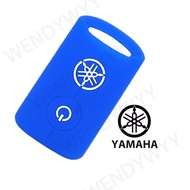 Yamaha Silicone 2 Buttons Key Cover Case Blue for Yamaha NVX 155 / XMAX 300 / AEROX 155 Motorcycle