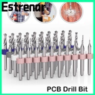 ESTRENAR Mini CNC Drilling Bit Punch Tool PCB Twist Drill Wood CNC Drill Carbide CNC Milling Cutter