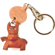 Genuine leather key chain animal horse dokodemo VANCA CRAFT (made in Japan, handmade by craftsmen)
