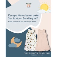 Doodlebaby Bundling Sleepsack 2 TOG Sun & Moon | TOG 0.5 & 2.5 | Baby Sleeping Blanket
