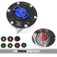 CNC Fuel Tank Cap Cover For Aprilia RS660 RSV4 1000 RSV1000 Mille Shiver 750 RS125 RS250 RS 50 Tuono