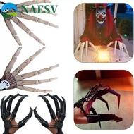 NAESV Halloween Articulated Fingers, Halloween Scarry Fake Fingers 3D Articulated Finger, Skeleton H