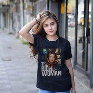 Casual Unisex Tshirt Bionic Woman Lindsay Wergner Tshirt Material 100% Cotton Black | Short Sleeves 