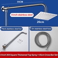 REAIM Shower Set 4 Fungsi Panas-Dingin Dengan Faucet Keran Shower Set Stainless Shower Tiang Set