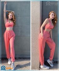 Set ao bra 2 lớp Quần Jogger Tập Gym Yoga Thể Thao cho nữ nhiều màu (đã kèm mút)