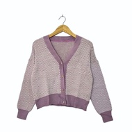 Dusty Zigzag Cardigan (CODE: B57 - 18)