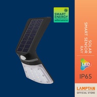 [1แถม1] LAMPTAN โคมไฟ พร้อมไฟฉาย LED Solar Smart Sensor RAY 2W ตรวจจับแสงและการเคลื่อนไหว แลมป์ตั้น