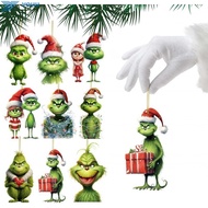 Grinch Christmas Pendant - Acrylic Tree Ornament Holiday Decor