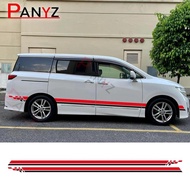 Car Side Stickers For Nissan Elgrand E50 E51 E52 2.5 3.5 Parts Camper Van Line Graphics Tuning Acces