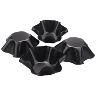 Large Non-Stick Fluted Tortilla Shell Pans Taco Salad Bowl Makers Non-Stick Carbon Steel Set Of 4 To