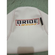 BRIDE WHITE SEAT COVER WITH TAHI Bruce Leather Motorcycle Seat Cover