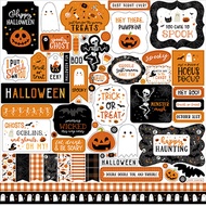Echo Park Paper Halloween Party Cardstock Stickers 12"X12" - Elements