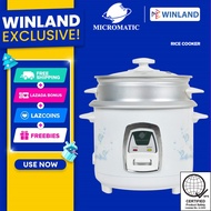 Micromatic by Winland Rice Cooker 1L 5Cups of Rice w/ Food Warmer & Steamer Rack 400watts MRC-5038