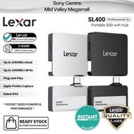 Lexar SL400 1TB Professional Go USB 3.2 Gen 2 Portable SSD with Hub