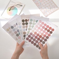 48 Morandi Basic Dots sticker/ Round Sticker/ Journal Material/ Decoration/ DIY