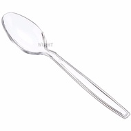 【WUCHT】7" Clear Plastic Spoon 50s x 10 pkts (Disposable/Takeaway)