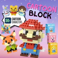 Disney Cartoon Dolls Nano Block Mini Brick Building Block Mini Particle Building Blocks Brick
