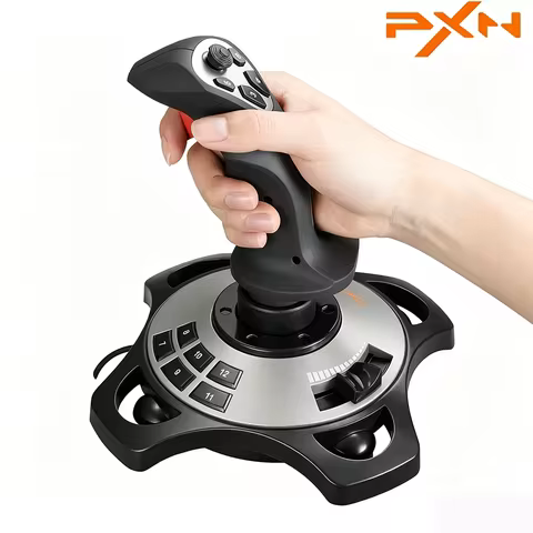 PXN 2113 Flight Simulator Joystick Gamepad Controller Professional Cockpit Stick for PC Desktop Gami