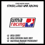 Uma Racing Motorcycle Stickers Glossy Lamination Size 7cm Cutting Stickers 1pcs