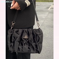 Vivienne Westwood Queen Mother 2022 New Armpit Portable Versatile High-End Pleated Cloud Bag