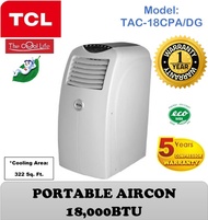 [TCL] Portable Aircon(18000BTU)(Model: TAC-18CPA/DG)