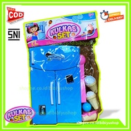 Children's Toys Refrigerator MF25 Toys Girls Educational Cooking Cuisine Refrigerator ICE CREAM BURGER