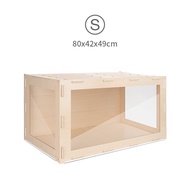 Niteangel Cage Top Open Wooden Color Small (80X42X49cm)