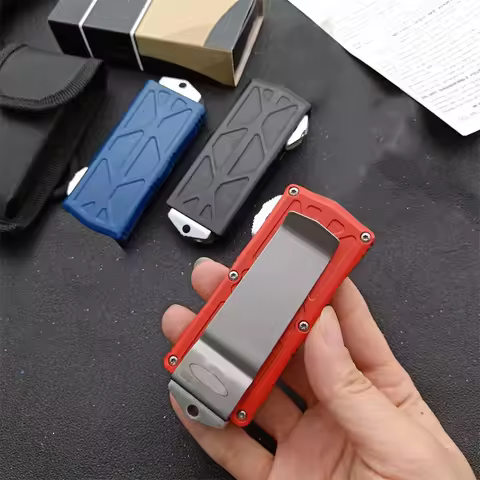 Micro OTF Tech Fishing Blade material D2 Handle material Zinc-aluminum alloy Outdoor Camping EDCTool