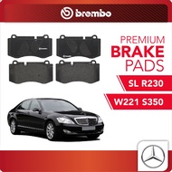 BREMBO Front Pads (L+R) - Mercedes W221 S350, Mercedes SL R230