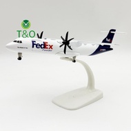[T&O-t] 1 Set 20cm Fedex ATR Airplane Model Airplane Toy Diecast Metal Alloy Collection Children Toy