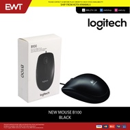 LOGITECH New Mouse B100/WIRED MOUSE/ BLACK/ 100% ORIGINAL