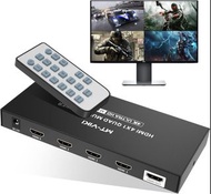 MT-VIKI 4K HDMI 多畫面切換器 4進1出（附遙控）｜支援4K@30Hz｜MT-SW041C MT-VIKI 4K HDMI Multiviewer 4x1 with IR Remote 