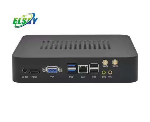 ELSKY New Industrial Minipc HD4006-8th10th Core I5 8265U 8th Gen Win 10/11 Dual Network DDR4 NVMe SS