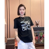 ALO'H New Pressure Glue Technology Trendy Brand Men's and Women's Same Short Sleeve Casual Versatile