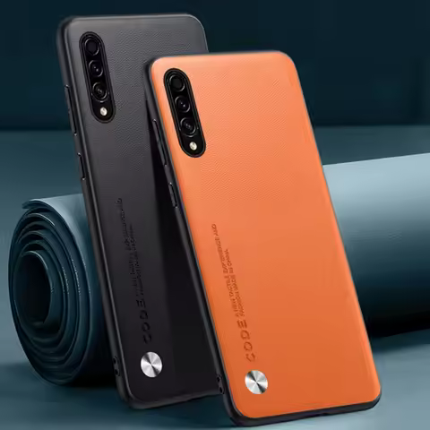 Galaxy Samsung A50 Case Luxury PU Leather Case For Samsung Galaxy A50 A30S Back Cover Silicone Full 