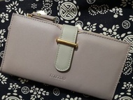 Mizzue 紫色進口皮實用長銀包