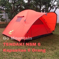 TENDA CAMPING TENDA CAMPING KELUARGA KAPASITAS 6 ORANG TENDAKI NSM 6