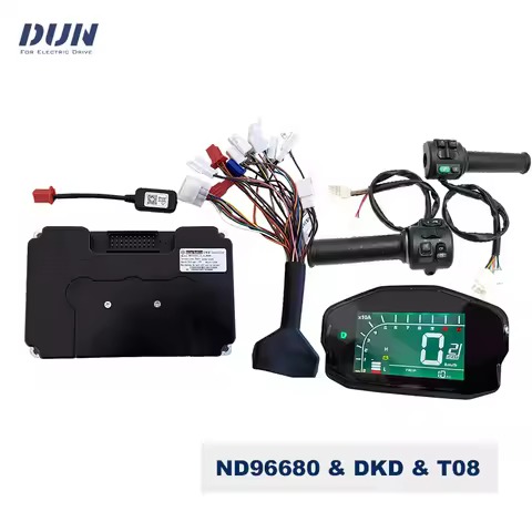 48V-96V nd96680 DC 330A Phase Current 680A Controller with DKD Display and Throttle for 6KW-8KW BLDC