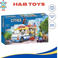Đồ chơi lắp ráp thành phố cities 11528 60253 - Xe tải bán kem di động 212 chi tiết